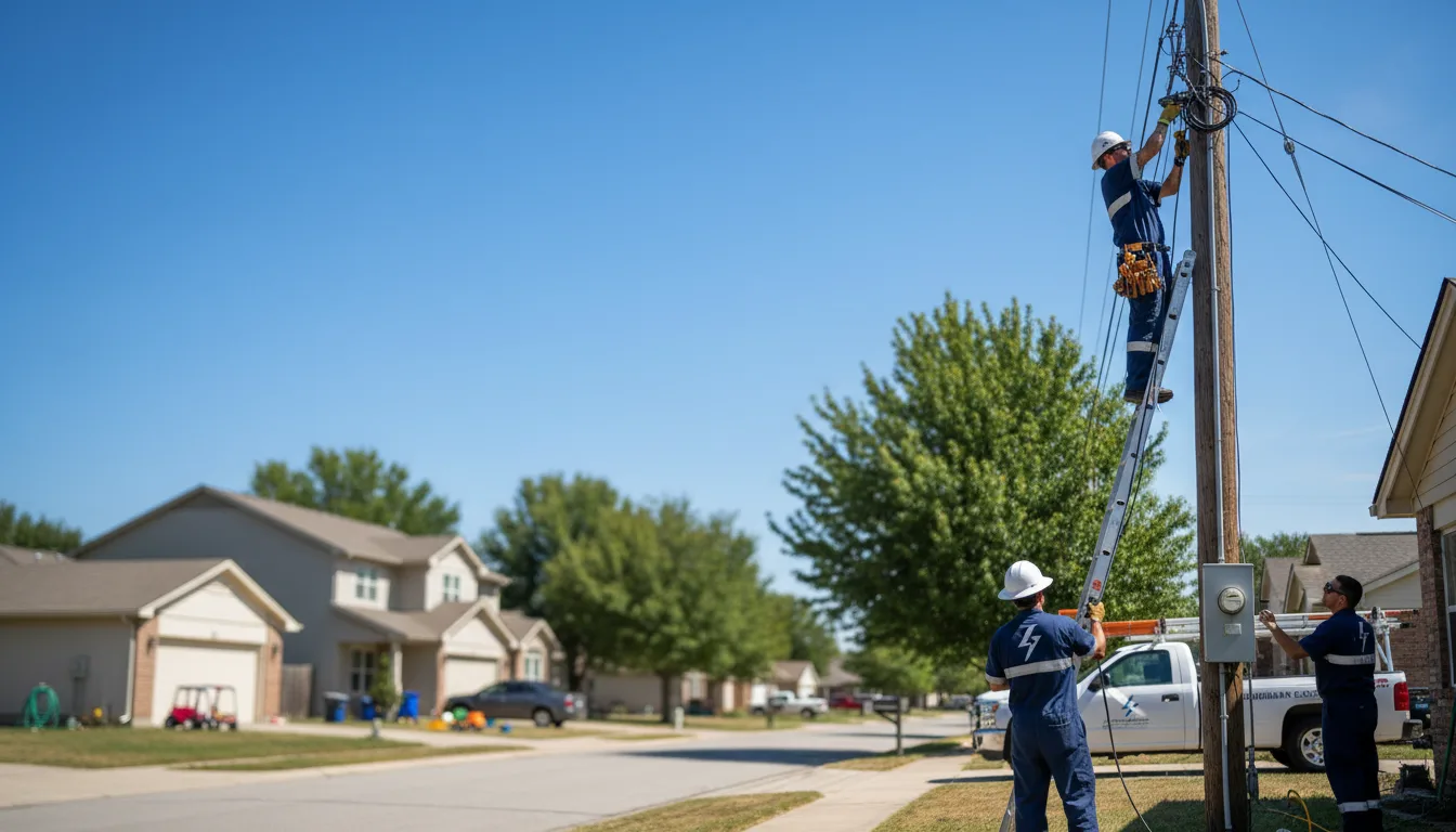 Residential electrician providing installation services in Monterey, IN